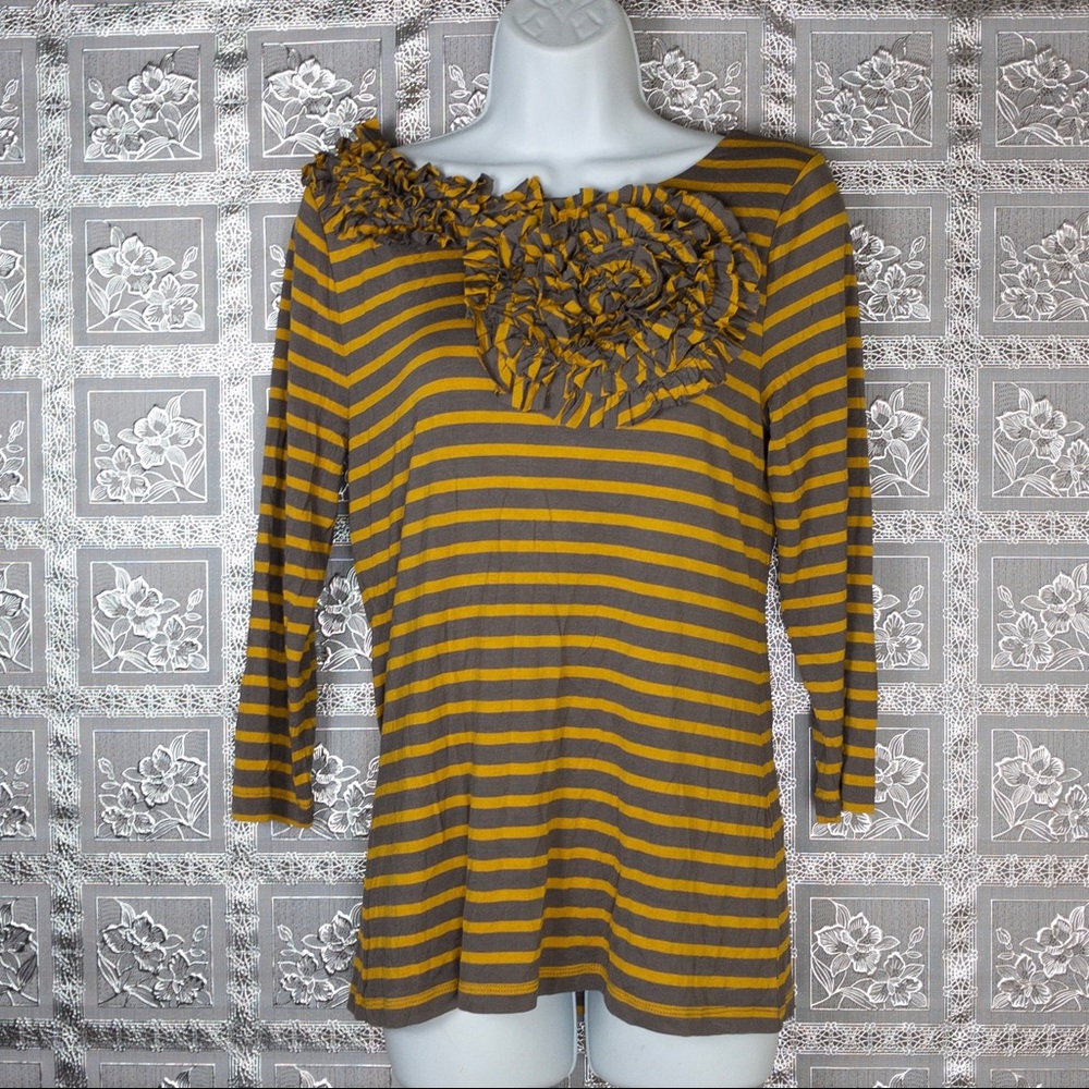 Anthropologie Design History Floral Detail Top